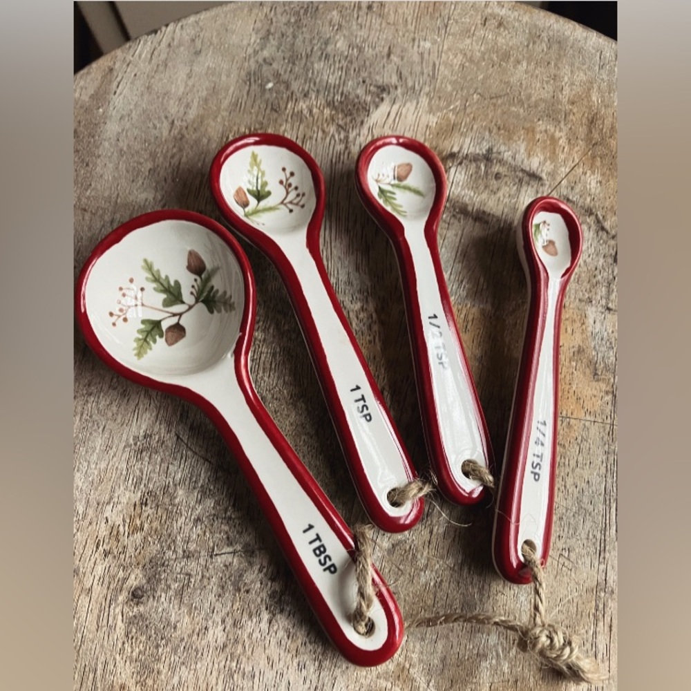 Forest Gnome Stoneware Measuring Spoons